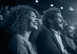 Event attendees engaged during a B2B speaker session organized by Plan and Pivot Events